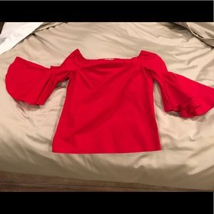 Gianni Bini red off the shoulder top